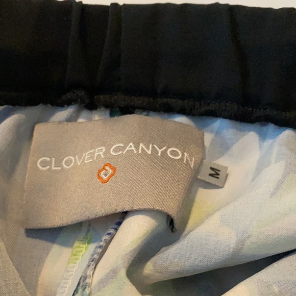 Clover Canyon Floral Pattern Elastic Waist Shorts (10) - Picture 3 of 5